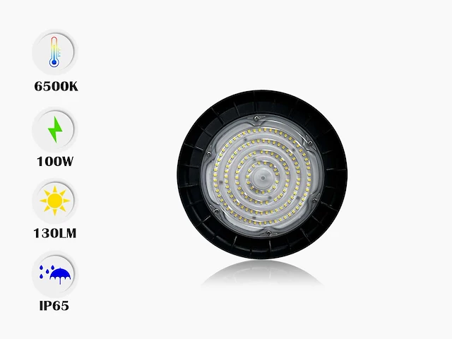 15 x led highbay pro 100w - philips lumileds - 130lm/w - koud wit 6500k - afbeelding 3 van  5