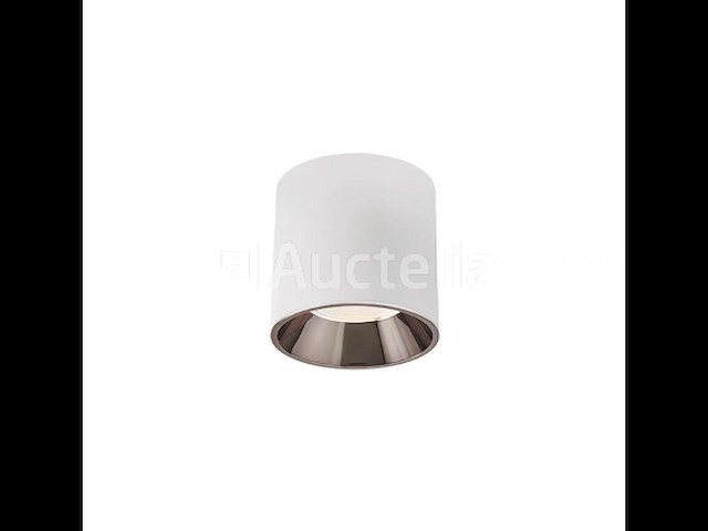 15 x opbouwarmatuur gu10 – cilindrisch – wit / bruin – binnen – ø74 x 104 mm – ip20 - afbeelding 1 van  3