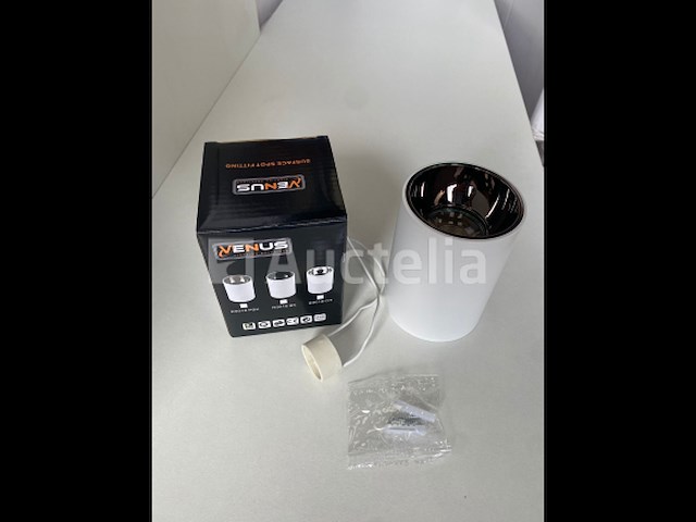 15 x opbouwarmatuur gu10 – cilindrisch – wit / bruin – binnen – ø74 x 104 mm – ip20 - afbeelding 3 van  3