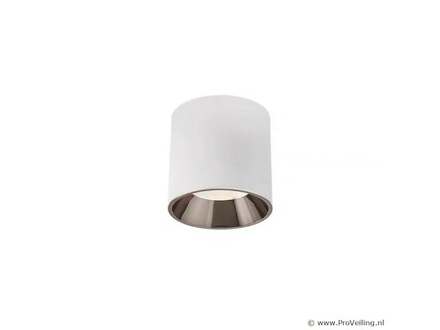 15 x opbouwarmatuur gu10 – cilindrisch – wit / bruin – binnen – ø74 x 104 mm – ip20 - afbeelding 1 van  3