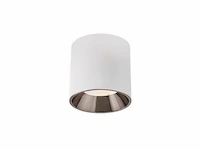 15 x opbouwarmatuur gu10 – cilindrisch – wit / bruin – binnen – ø74 x 104 mm – ip20 - afbeelding 1 van  3