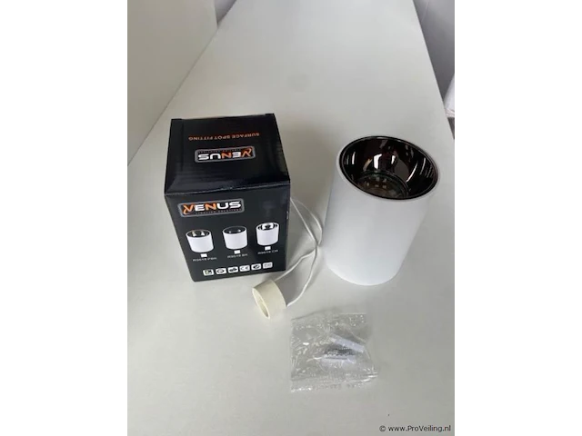 15 x opbouwarmatuur gu10 – cilindrisch – wit / bruin – binnen – ø74 x 104 mm – ip20 - afbeelding 3 van  3