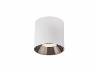 15 x opbouwarmatuur gu10 – cilindrisch – wit / bruin – binnen – ø74 x 104 mm – ip20 - afbeelding 1 van  3