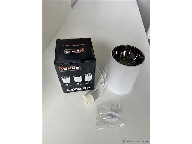 15 x opbouwarmatuur gu10 – cilindrisch – wit / bruin – binnen – ø74 x 104 mm – ip20 - afbeelding 3 van  3