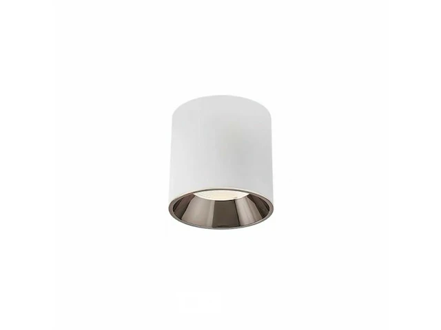 15 x opbouwarmatuur gu10 – cilindrisch – wit / bruin – binnen – ø74 x 104 mm – ip20 - afbeelding 1 van  4