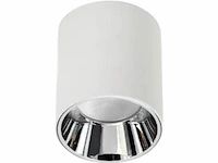 15 x opbouwarmatuur gu10 – cilindrisch – wit / chroom – binnen – ø74 x 104 mm – ip20 - afbeelding 3 van  3