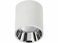 15 x opbouwarmatuur gu10 – cilindrisch – wit / chroom – binnen – ø74 x 104 mm – ip20 - afbeelding 3 van  3