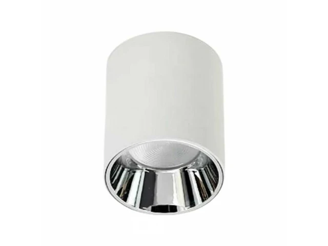 15 x opbouwarmatuur gu10 – cilindrisch – wit / chroom – binnen – ø74 x 104 mm – ip20 - afbeelding 4 van  4