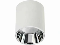 15 x opbouwarmatuur gu10 – cilindrisch – wit / chroom – binnen – ø74 x 104 mm – ip20 - afbeelding 4 van  4
