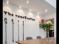 15 x opbouwarmatuur gu10 – kubus / vierkant – wit / chroom – binnen – 74 x 104 mm – ip20 - afbeelding 2 van  3