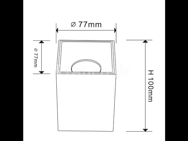 15 x opbouwarmatuurgu10 – kubus / vierkant – wit / bruin – binnen – 74 x 104 mm – ip20 - afbeelding 1 van  3