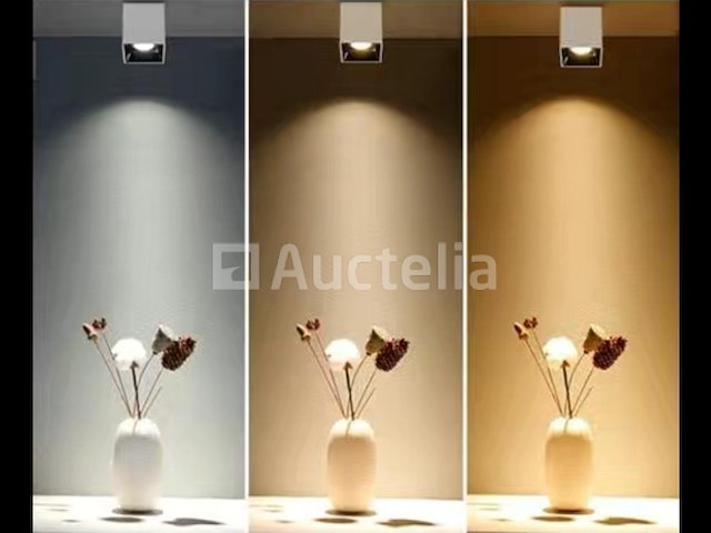 15 x opbouwarmatuurgu10 – kubus / vierkant – wit / bruin – binnen – 74 x 104 mm – ip20 - afbeelding 2 van  3