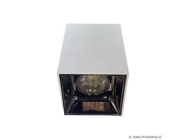 15 x opbouwarmatuurgu10 – kubus / vierkant – wit / bruin – binnen – 74 x 104 mm – ip20 - afbeelding 3 van  3