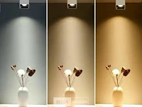 15 x opbouwarmatuurgu10 – kubus / vierkant – wit / bruin – binnen – 74 x 104 mm – ip20 - afbeelding 1 van  4