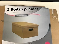15 x opvouwbare opbergdozen - karton - afbeelding 2 van  2