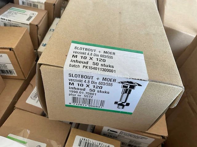 150 dozen deels inox bouten en moeren - afbeelding 4 van  15