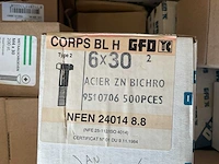 150 dozen deels inox bouten en moeren - afbeelding 5 van  15