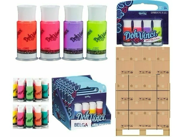 ± 1500 blisters van 4 stuks dohvinci deco tube klei - afbeelding 1 van  11