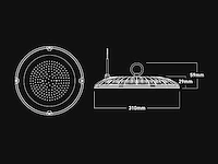 150w 4000k led ufo highbay waterdicht (8x) - afbeelding 6 van  7