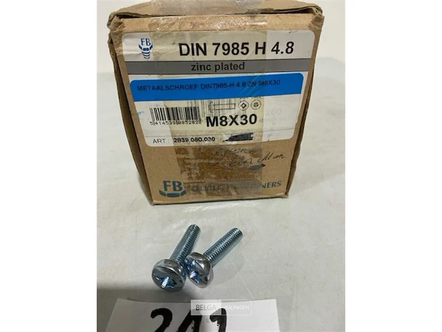 150x metaalschroef m8x30 - afbeelding 2 van  3