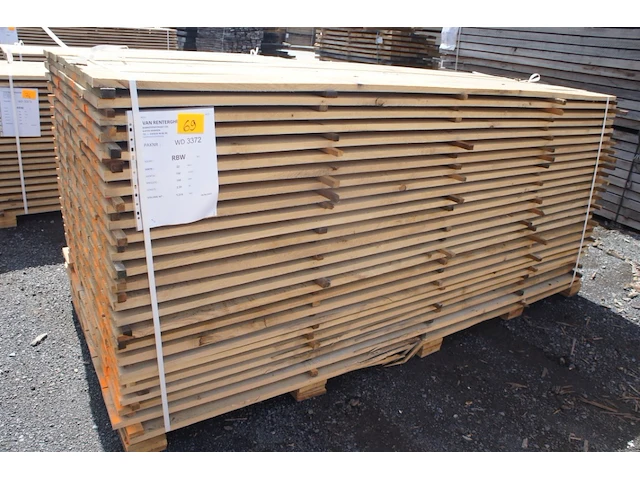 1,52 m³ eiken planken 22mm - afbeelding 1 van  4