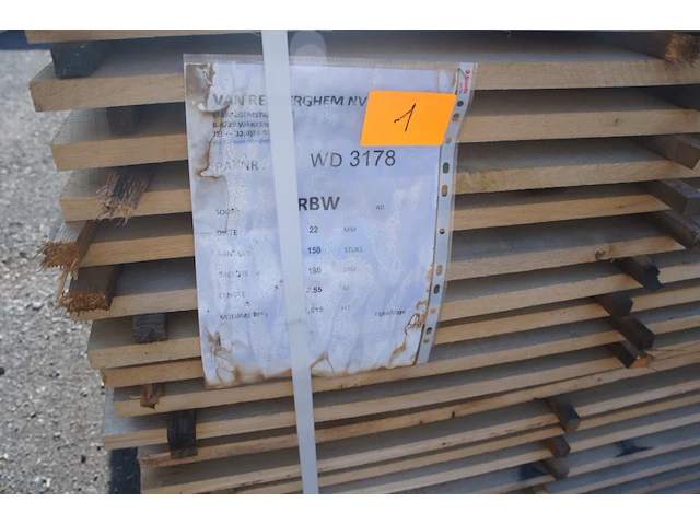 1,52 m³ eiken planken - afbeelding 2 van  4