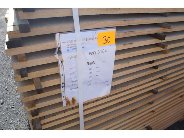 1,54 m³ eiken planken - afbeelding 2 van  4