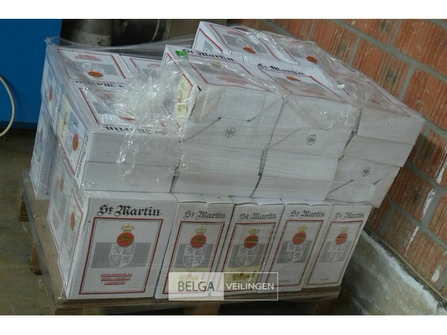 ±156 flessen inhoud pallet div soorten wijnen - afbeelding 3 van  4
