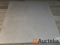 15m² flint grey 52x52, betonlook, vloer en wand