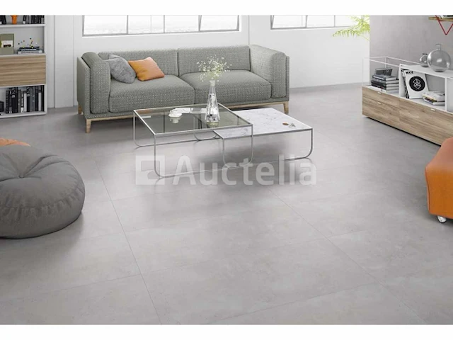 15m² lhoret grijs 45x90 gerectificeerd, betoneffect vloer en wand, nieuw verpakt - afbeelding 1 van  1