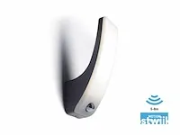 15w led wandlamp gebogen zand zwart warm wit met sensor waterdicht - afbeelding 2 van  4