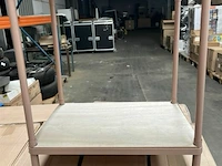 15x bijzettafeltjes op wielen l50xb35xh60 cm - afbeelding 1 van  3