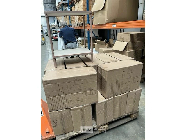 15x bijzettafeltjes op wielen l50xb35xh60 cm - afbeelding 3 van  3