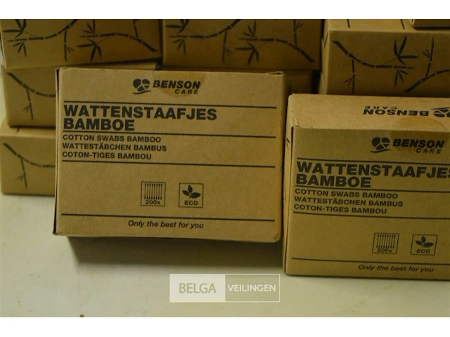 15x doosjes benson wattenstaafjes bamboe - afbeelding 2 van  2