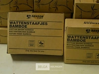 15x doosjes benson wattenstaafjes bamboe - afbeelding 2 van  2