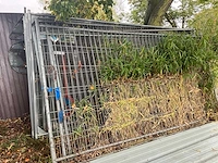 15x heras-hekken met betonblokken - afbeelding 1 van  3