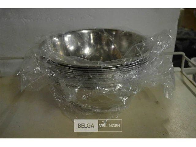 ±15x inox kommen ø28cm - afbeelding 1 van  2