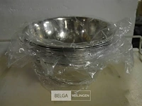 ±15x inox kommen ø28cm - afbeelding 1 van  2