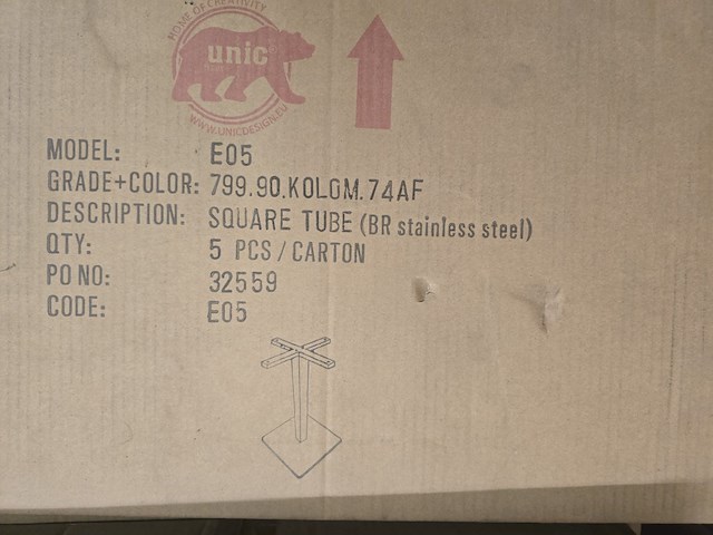 15x kruis + 15x buis bistrotafel - afbeelding 2 van  8