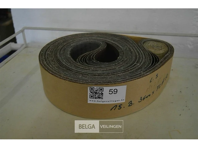 ±16 bandschuurpapier 16,8x3600x75/80 - afbeelding 1 van  2
