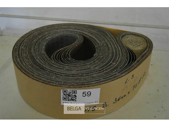 ±16 bandschuurpapier 16,8x3600x75/80 - afbeelding 2 van  2