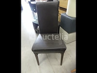 16 bruine kunstleren stoelen - afbeelding 4 van  6