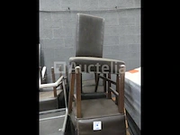 16 bruine kunstleren stoelen - afbeelding 5 van  6
