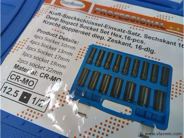 16 delige krachtdoppenset - afbeelding 6 van  6