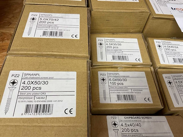16 dozen spaanderplaatschroeven - afbeelding 2 van  7