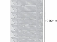 16-laags wandmaphouder postorganizer tijdschriftenrek - afbeelding 2 van  3