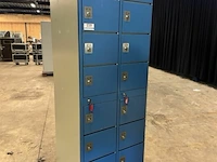 16-vaks lockerkast met sleutels - afbeelding 1 van  6