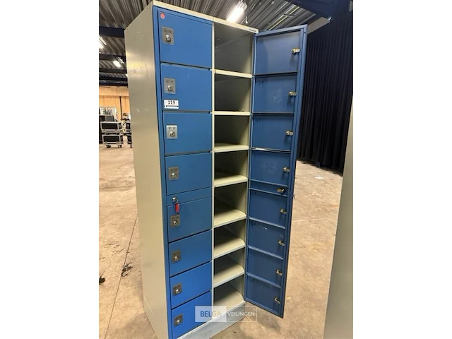 16-vaks lockerkast met sleutels - afbeelding 4 van  6