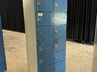 16-vaks lockerkast met sleutels - afbeelding 2 van  9