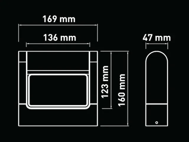 16 x 10w led wandlamp draaibaar waterdicht zand zwart - afbeelding 6 van  7